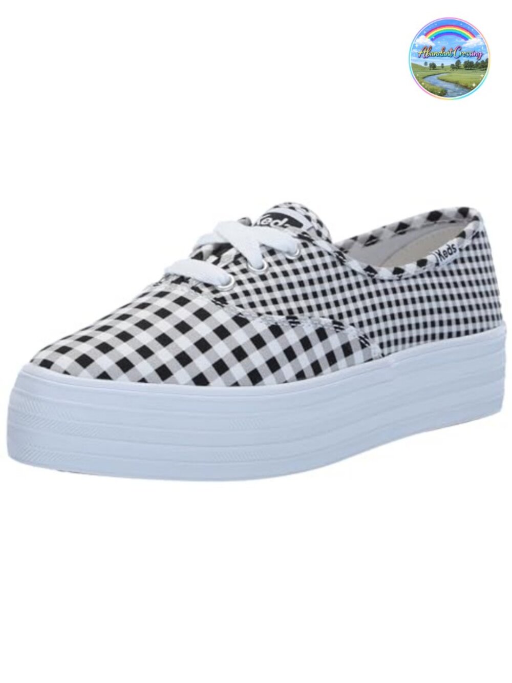 Women's Canvas Lace-Up Platform Sneakers, Breathable Twill Lining, Cushioned
